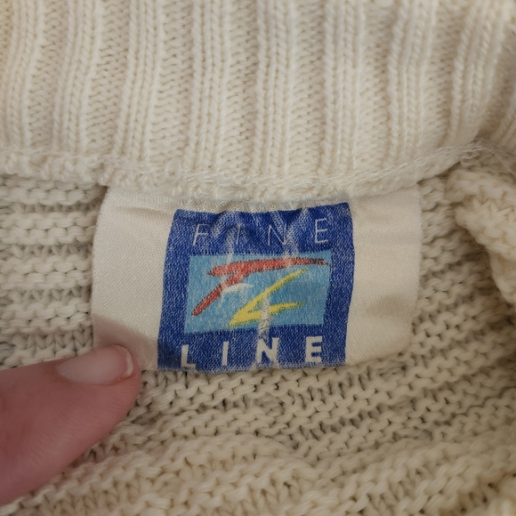 FINE LINE Vintage Knit Sweater Pullover XL - Picture 8 of 8
